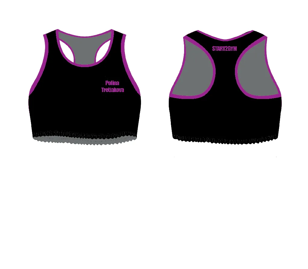 Топы CROPTOP BLACK & VIOLET
